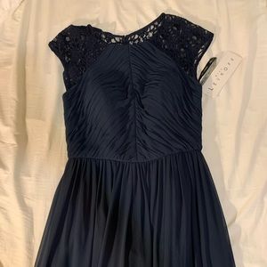Bill Levkoff long lace chiffon dress